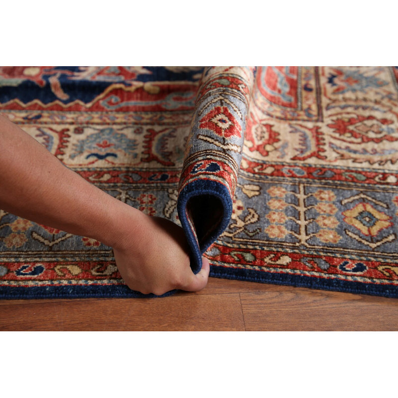 Tapis traditionnel en laine à teinture végétale 8 x 10