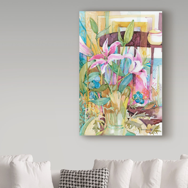 «Stargazer Interior» par Mattox, reproduction d'aquarelle sur toile tendue, H 19 po x l 12 po x P 2 po