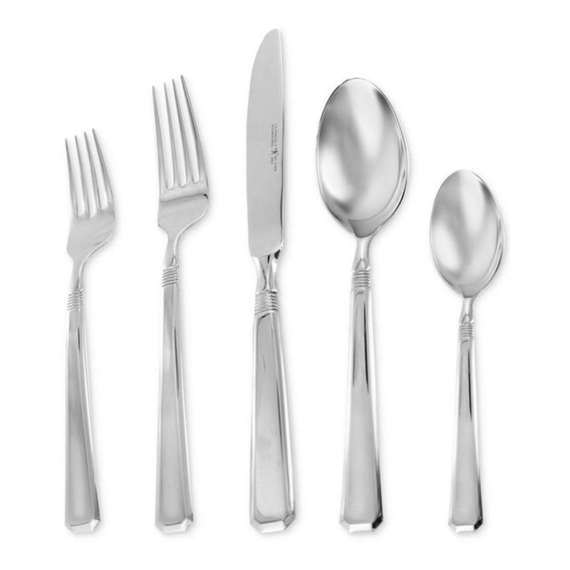 HENCKELS Henckels Metrona 62-Pc 18/10 Stainless Steel Flatware Set, Service For 12