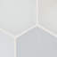 Iona Mist Hexagon 12 in. x 12 in. Polished Marble Mosaic Floor and Wall Tile