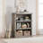 3 Tier Bookcase, Farmhouse Book Shelf, Low Book Case Wooden 3 Shelf Bookcase-458234482