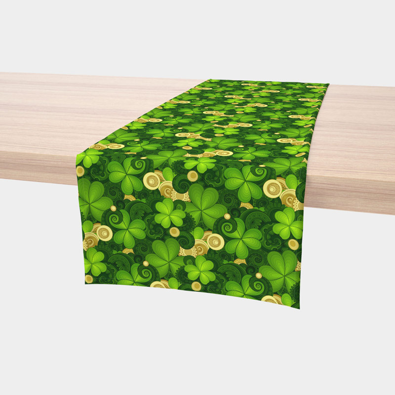 Goosman Saint Patrick's Paisley Table Runner, 72" x 12"