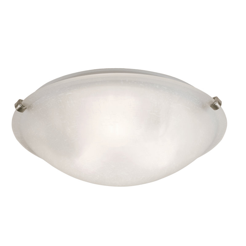 Plafonnier encastré 2 lumières Burkhead, Bronze huilé, H 4,25 po x l 12 po x P 12 po