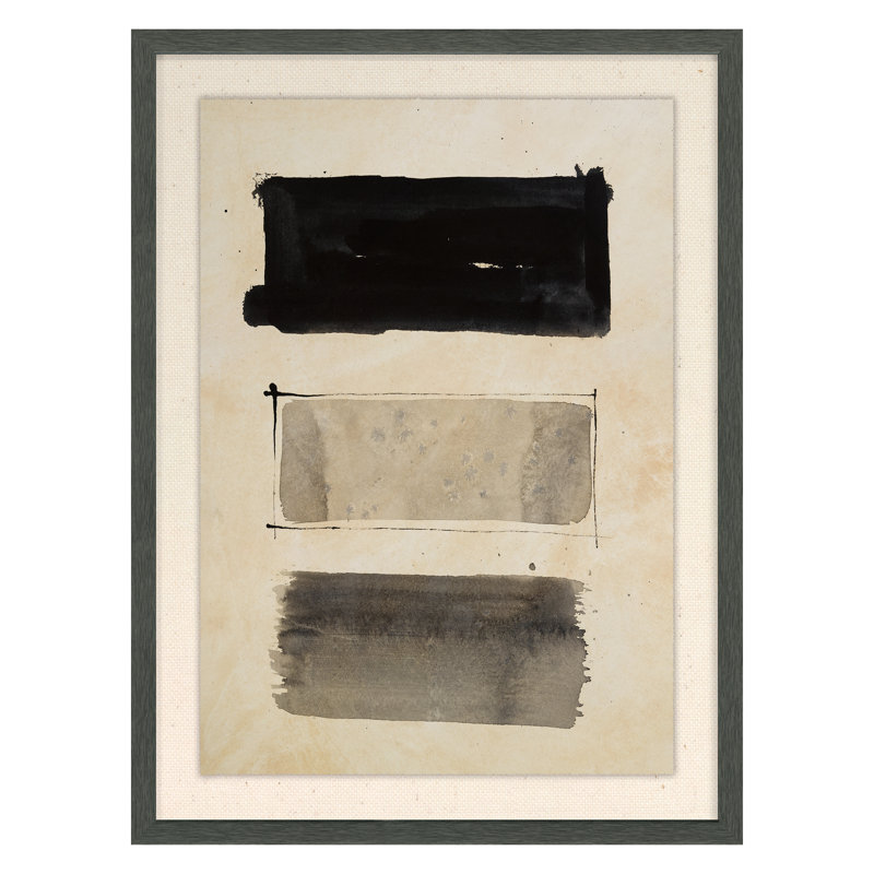 «Formudes 18» par PC Ngo - peinture à cadre unique, Gris, H 24 po x l 18 po