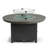 LuXeo Vail 25"(H) x 48"(W) Round Fire pit Set with 4 Deep Seating Chairs, 5-Piece-75033823
