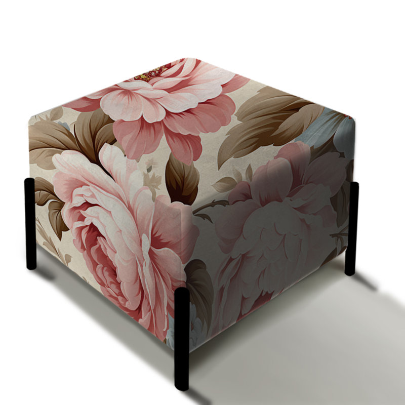Repose-pieds rétro à motif floral victorien rétro de style victorien VII