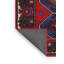 Tapis traditionnel rouge / noir-617766528