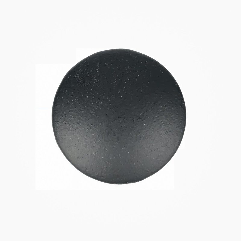 Acorn Round Black Iron Cabinet Knob with Mounting Hardware