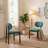 19" Wide Modern Soft Industrial Upholstered Side Chair-467176398