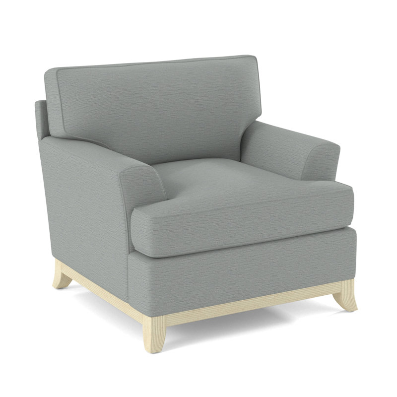 Oaks Way Armchair, Bisque, White Performance Fabric; 0851-94