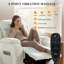 Fauteuil inclinable électrique avec massage, fauteuil inclinable avec moteur silencieux, beige-781792273