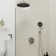 Shower Systems with 12"Rain Shower and High Pressure Handheld Spray, Celling Mount, Rough in-Valve