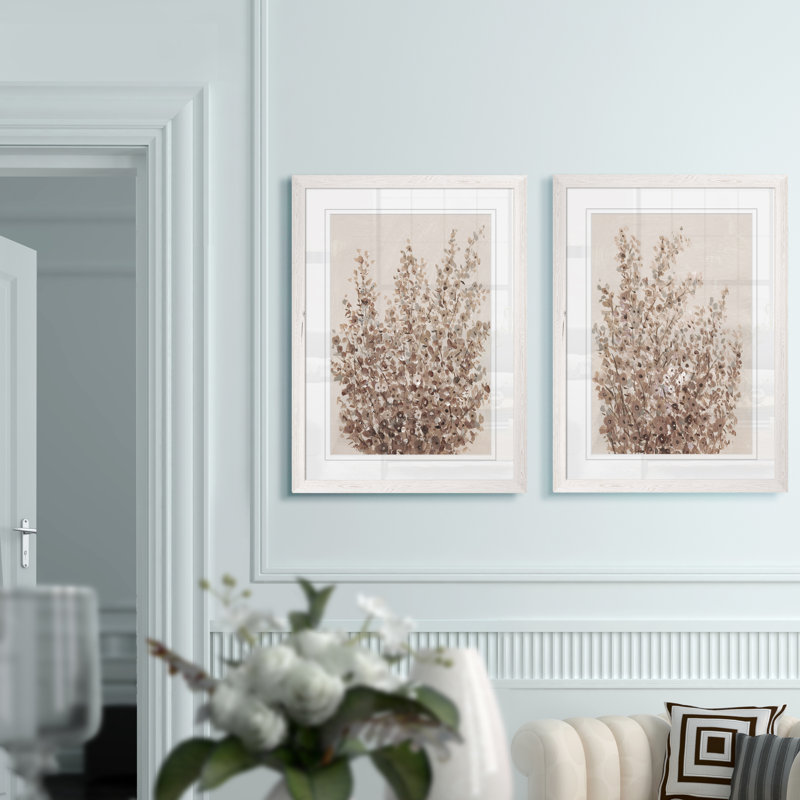 " Rustic Wildflowers I " by Vincent Van Gogh 2 - Pieces, 24" H x 18" W, Framed Print with Mat, White