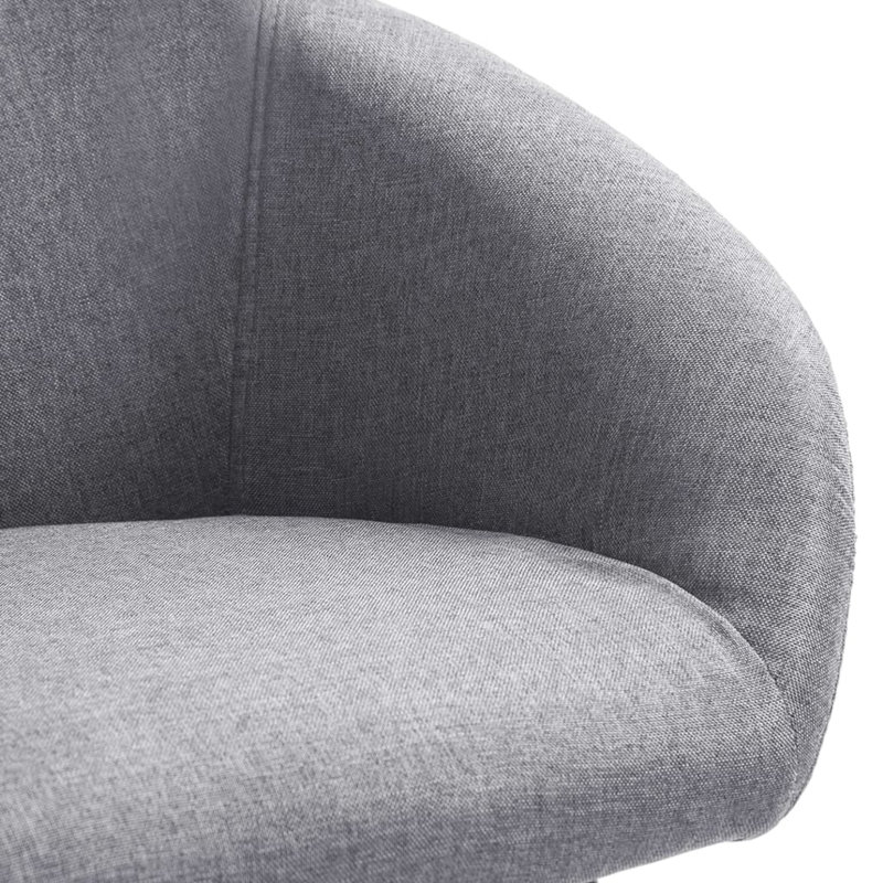 19.7'' H Fabric Upholstered Armchair, Light Gray