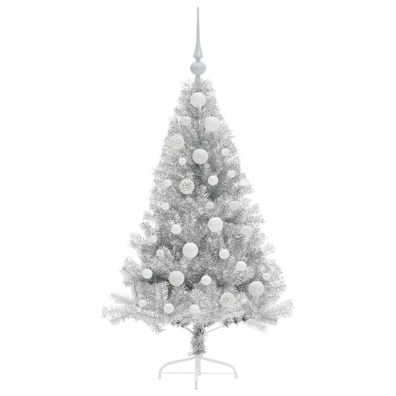  Artificial Pre-lit Christmas Tree PET, 3.94' H, White