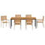 7 Piece Garden Dining Set Acacia-153793261