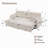 91''W Chenille Convertible L-Shaped Sectional Sofa Bed With Storage Two Pillows-886932038