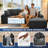 Boneless 103” Modular Sectional Cloud Sofa For Living Room Modern Minimalist Couch With L-shaped Chaise Upholstered Corduroy Couch , Deep Seat, No Assembly Required-803722779-803722757