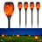 Solar-powered Flame Lamp