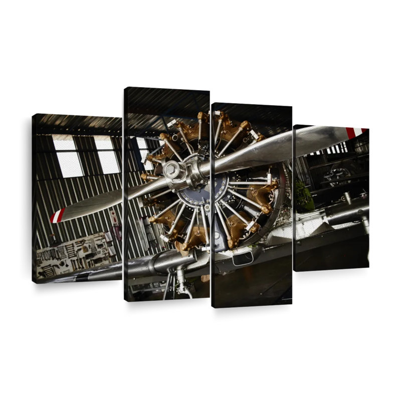 Art mural hélice de guerre, reproduction d'art sur toile, H 27 po x l 43 po x P 1,25 po