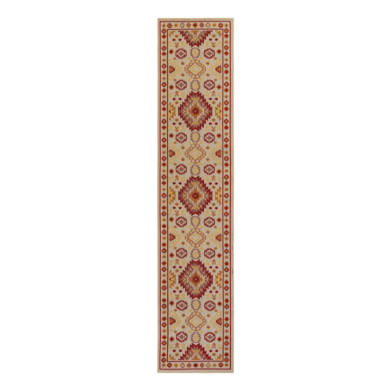 Tapis intérieur / extérieur Marlenia Marlenia, Tapis de couloir 2 pi 7 po x 12 pi