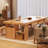 Rectangular Solid Wood desks-107394008