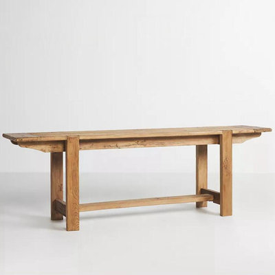 French style solid wood console table. by Corrigan Studio