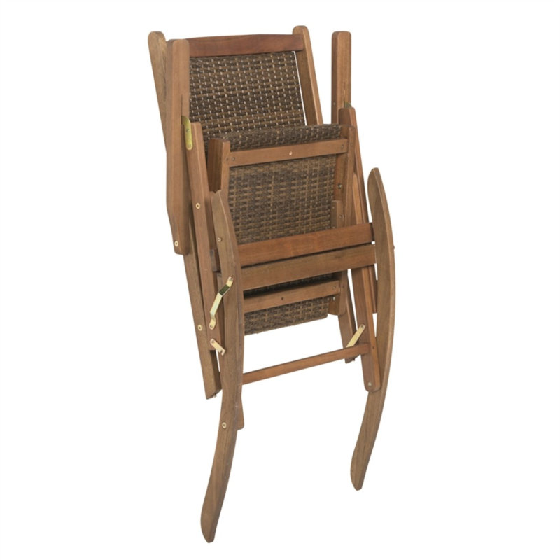 Chaise berçante pour l'extérieur, Brun