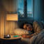 Lampe de table moderne 20,7 po noire avec bouton de gradation, prise de courant et USB A&C