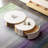 31.5" Nesting Coffee Table with sintered stone, light wood