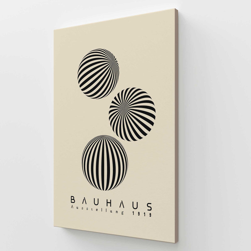 72 "x 48" Bauhaus II, reproduction d'art sur toile I919, H 54 po x l 36 po