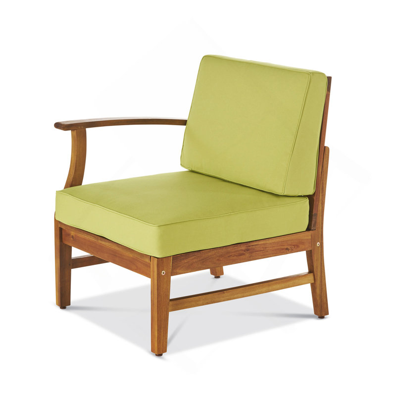FAUTEUIL PERLA GAUCHE, VERT, Brun, Vert