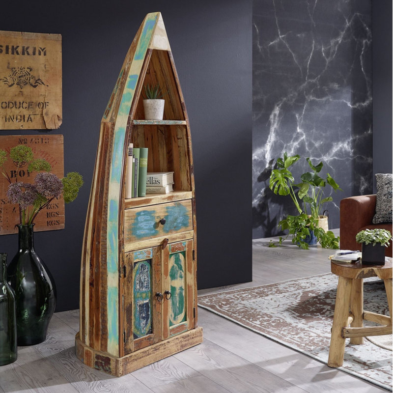 Nature Of Spirit 160cm H x 52cm W Solid Wood Standard Bookcase