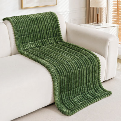 Luxury Soft Faux Fur Sofa Cover,Thick Shaggy Plush Slipcover, Non-Slip- Versatile Use As Sofa Pad, Bay Window Mat, Headboard Cover, Tatami, Pet Cushion