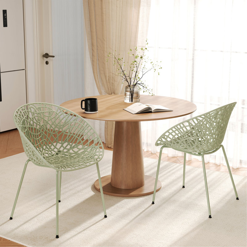 Ensemble de chaises de salle à manger d'extérieur exceptionnelles résistant aux intempéries pour les cours élégantes (ensemble de 2)