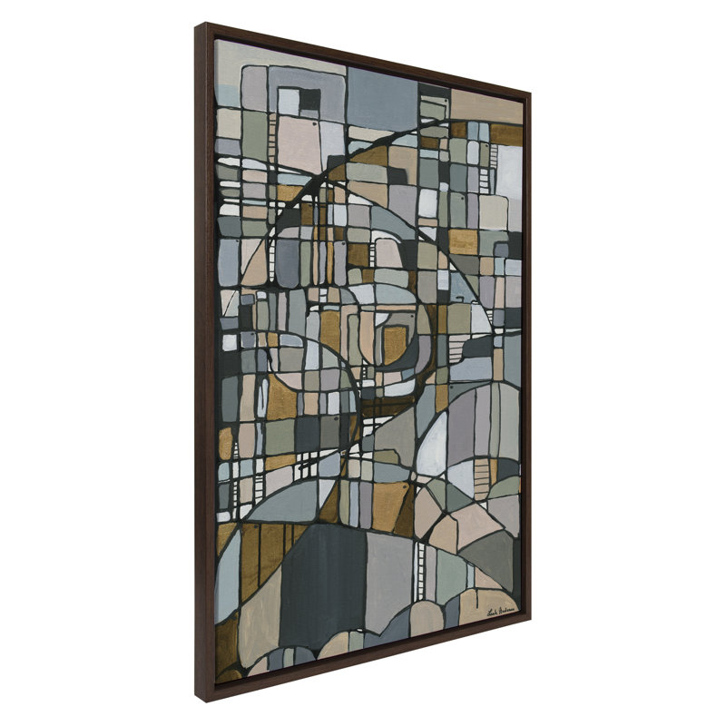 "Deco Nadeau" par Leah Nadeau, reproduction d'art sur toile encadrée, Brun