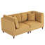 2 - Piece Upholstered Corduroy Modular Sectional with Pillow Back and Solid Wood Legs-1066189030