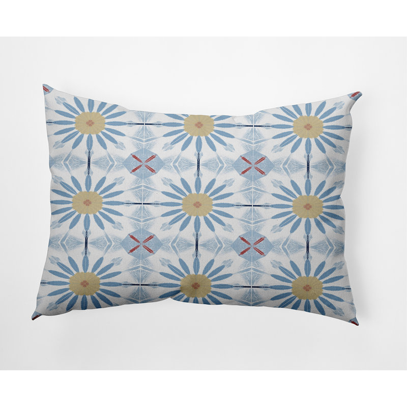 Oreiller rectangulaire Chaney, Bleu pâle