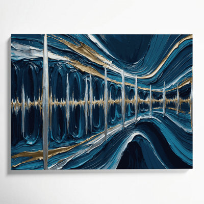 Art numérique sur toile, musique, égaliseur numérique