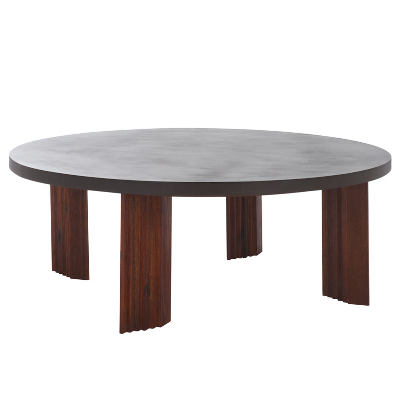 Table basse Basilio, Espresso / Gris anthracite