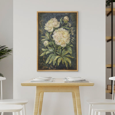 «Classic Peony Flowers Modern Modern Rustic encadré chambre décorations murales»