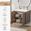 Meuble-lavabo mural simple flottant élégant avec lavabo en céramique 24 po-1166552143