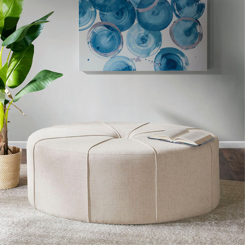 Repose-pieds 48 po, grand repose-pieds en tissu polyester pour salon