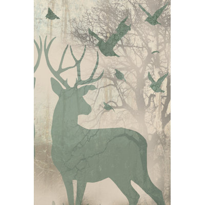 Deer Solace II - Wrapped Canvas Print