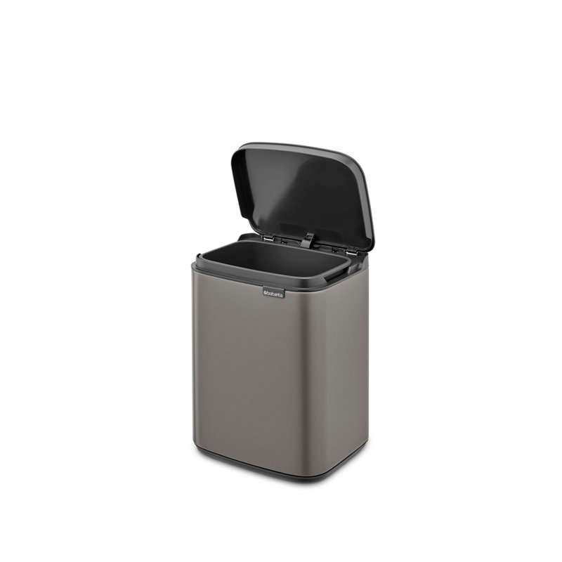 Brabantia Bo Waste Bin, Matt Steel, 4 L