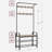 33.1"W 4 in 1 Hall Tree for Entryway, Coat Rack with Shoe Bench, 9 Removable Hooks & Hanging Rod-378160208