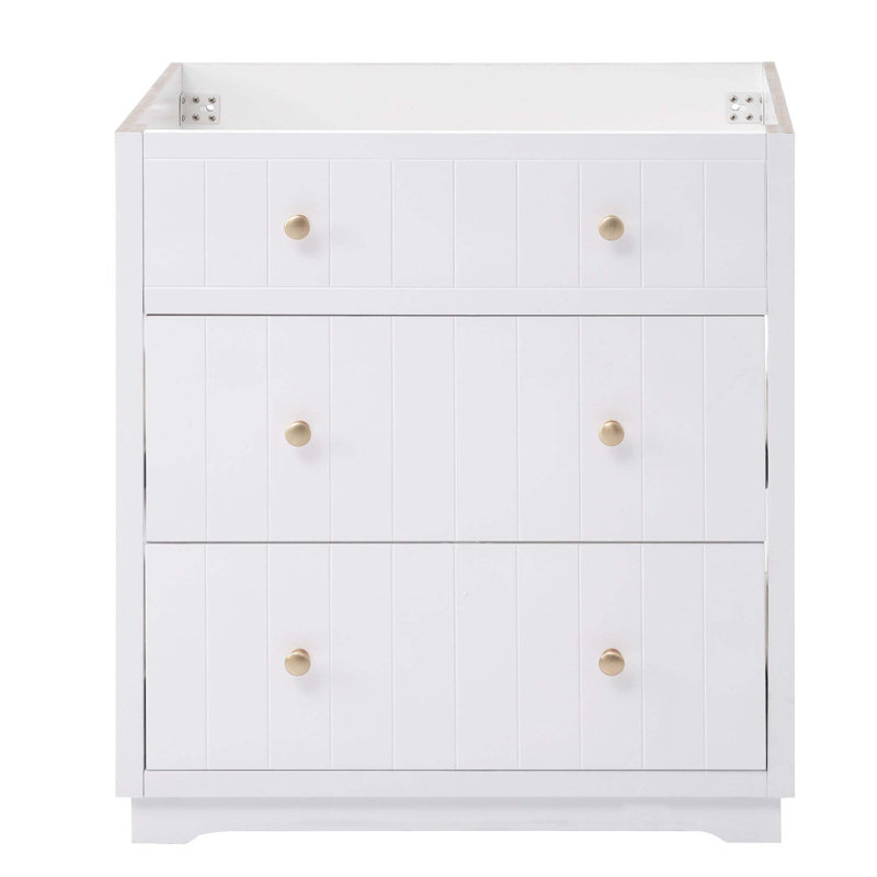 (Cabinet seulement) Base de meuble-lavabo avec 2 tiroirs