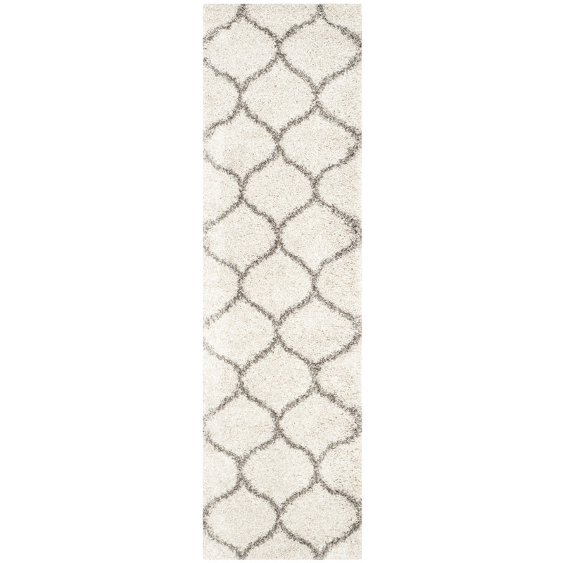 Girault Geometric Shag Area Rug, Runner 69 x 183 cm