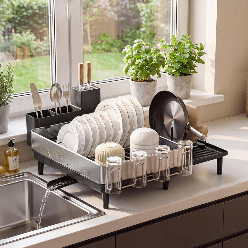 Amaker Adjustable Steel Dish Rack