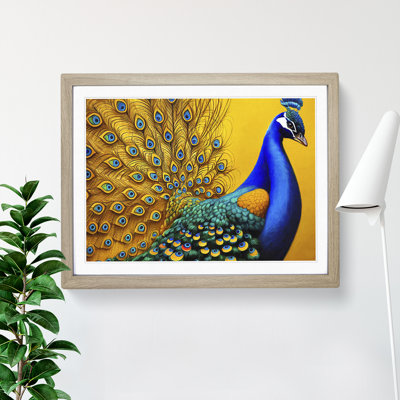 Superb Peacock - Framed Print